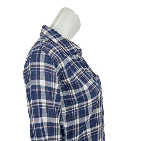 Rails Button up Flannel Shirt in Blue Plaid Cotton Women's Size Small - Picture 7 of 8